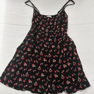 Abercrombie and Fitch Scoop Neck Cherry Romper Size Small